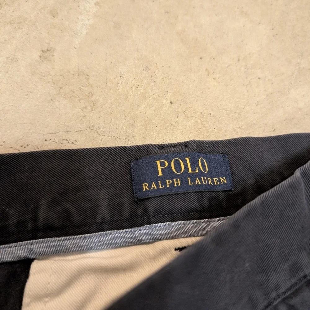 Polo Ralph Lauren Chino Shorts Mens 38 (37x9) Navy - Picture 3 of 7